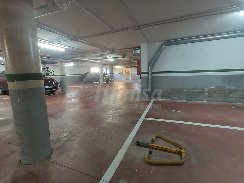 A covered parking space in the garage at Calle Monestir 6 in Sant Antoni de Calonge
