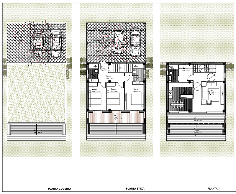 Proyecto de casa de obra nueva con permisos en urbanización de Calonge